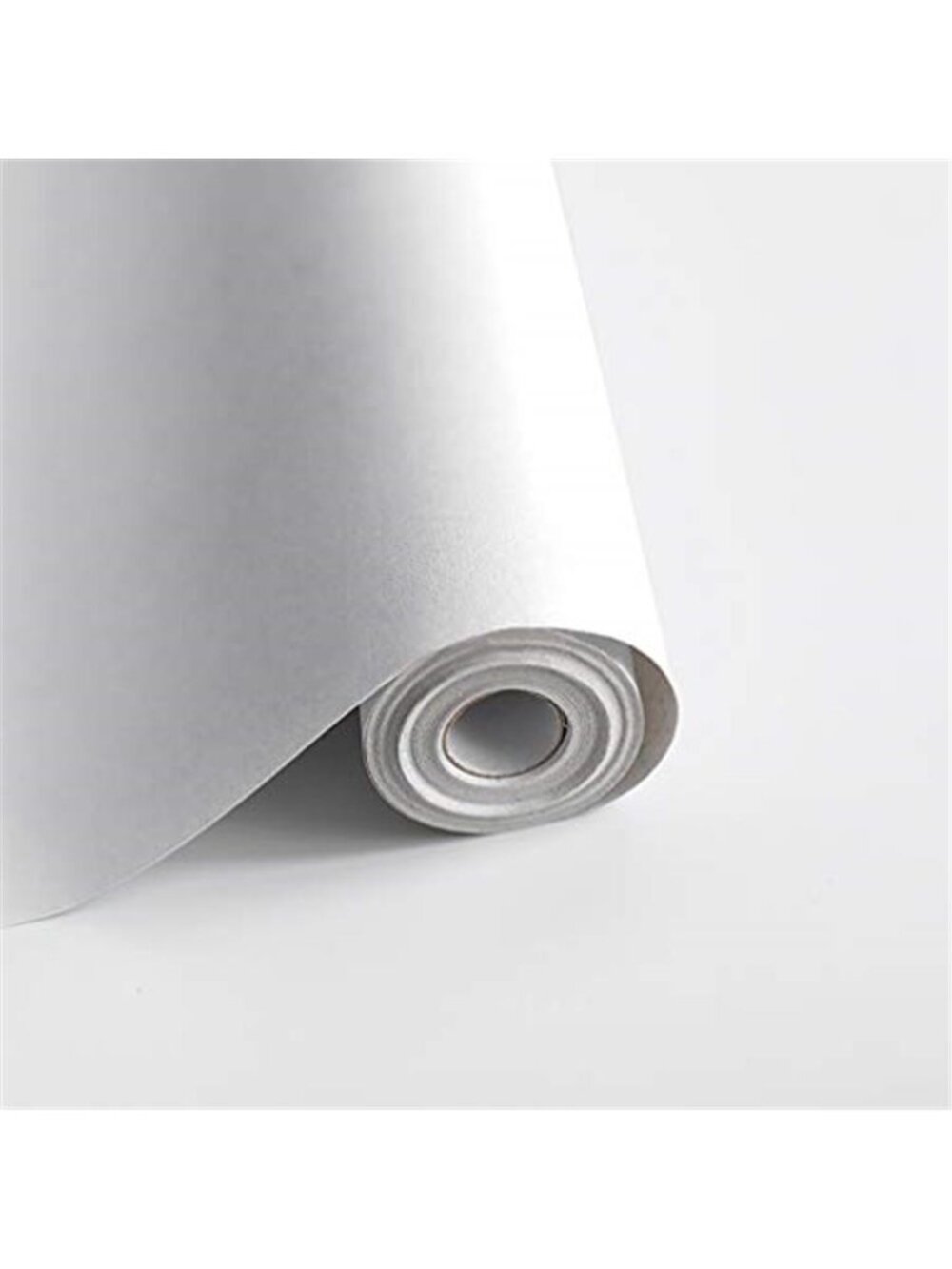 White Peel Stick Wallpaper Self Adhesive Contact Paper Waterproof Wall Cabinet